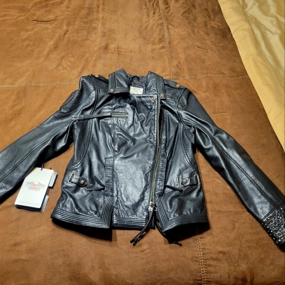 Harley Davidson leather riding jacket
